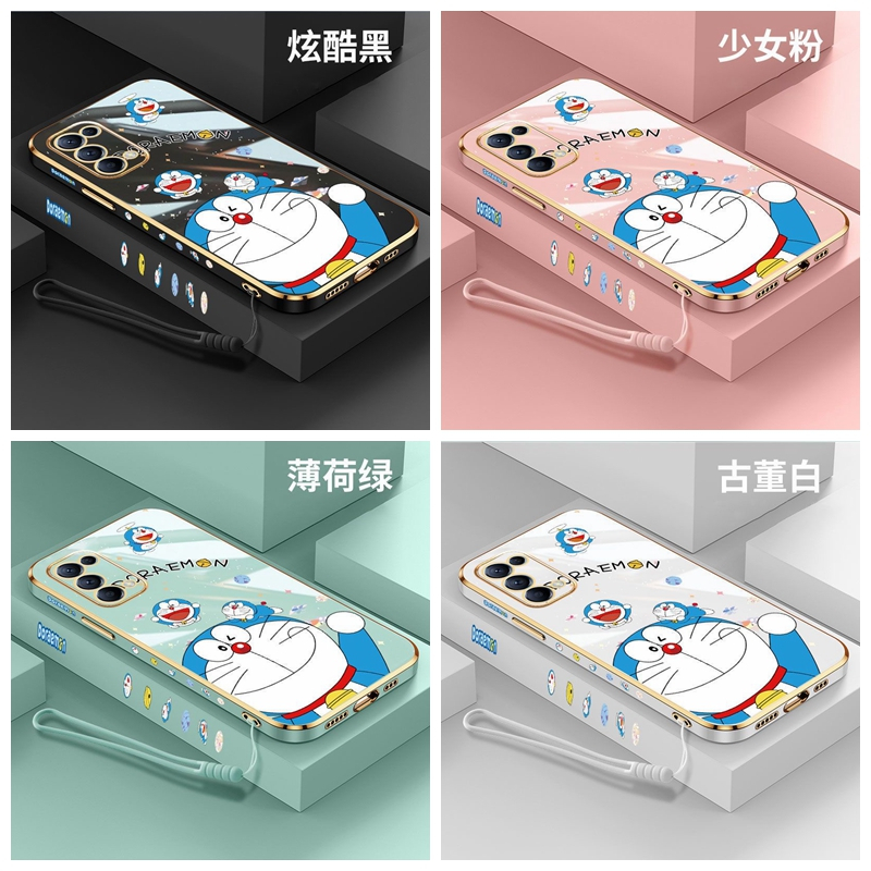 เคส Oppo A38 4G A78 4G A58 4G A78 5G A58 5G ขอบตรง 90 องศา Electroplated Jingle โทรศัพท์กรณี