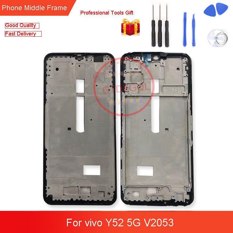 6.58 นิ้ว ใหม่สําหรับ Vivo Y52 5G V2053 กรอบกลาง