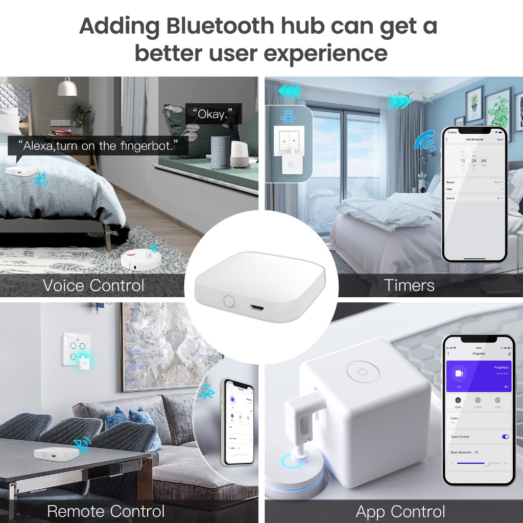 Tuya Smart Bluetooth Fingerbot สวิตช์โรบอท กดเปิดปิดปุ่มเครื่องใช้ไฟฟ้า เชื่อมต่อ Bluetooth รองรับ Alexa, Google - รูปที่ 3