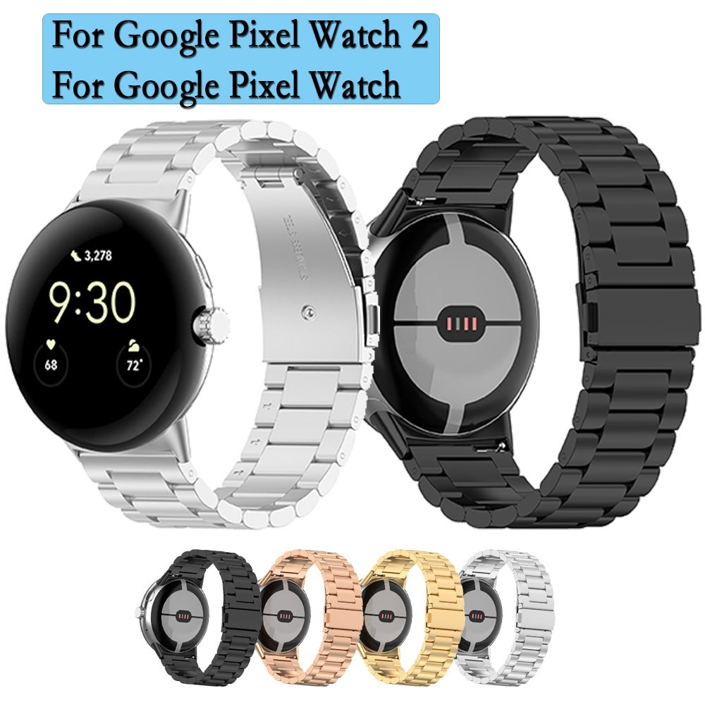 สายนาฬิกาข้อมือสเตนเลส โลหะ สําหรับ Google Pixel Watch 2