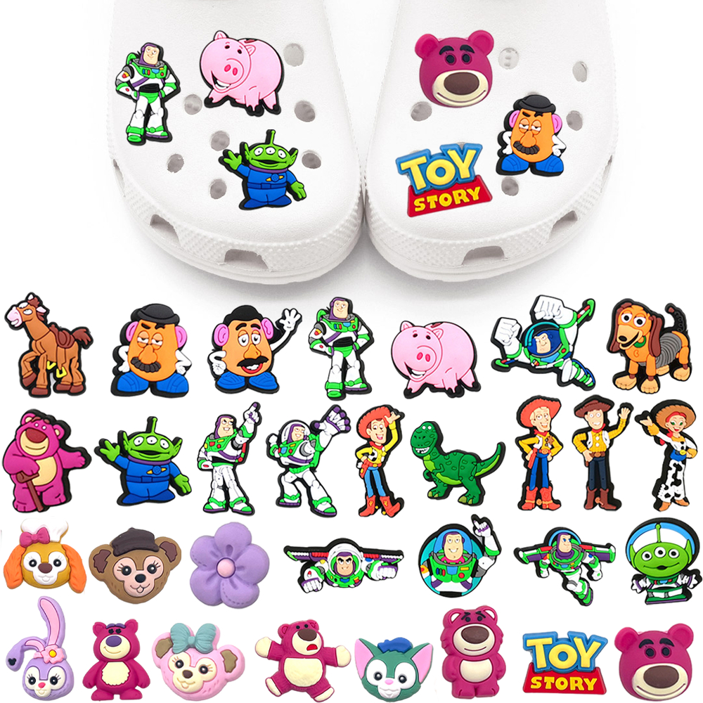 ใหม่ Jibbitz Toy Story รองเท้าแตะ crocs ลายการ์ตูน สําหรับตกแต่งสวน DIY 1 ชิ้น