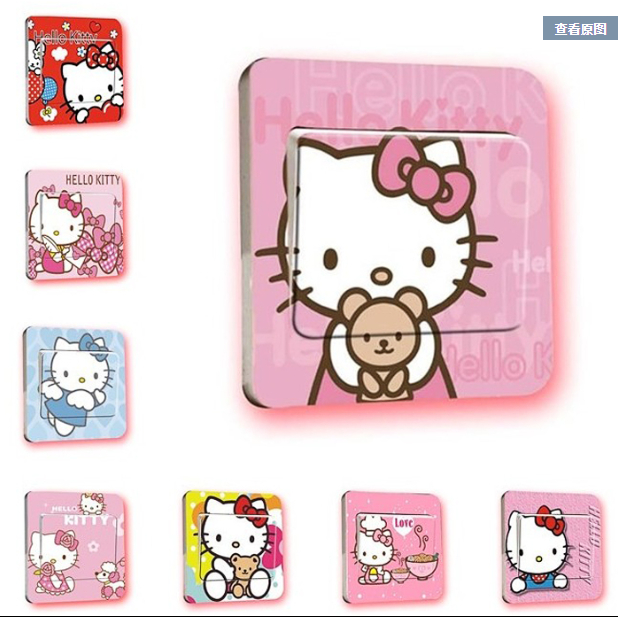 9*9 ซม.สวิทช์สติกเกอร์ตกแต่งห้องนั่งเล่นตกแต่งผนังสัตว์น่ารักสติกเกอร์ห้องสวิทช์ฝาครอบป้องกัน