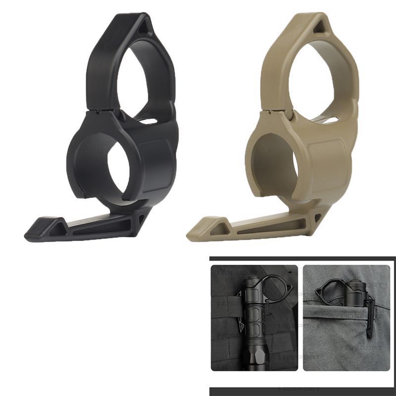 Wosport แหวนไฟฉายแบบพกพาผู้ถือไฟฉาย 2.2 ซม.สําหรับ Convoy s15/ s2+ / s3 ไฟฉาย