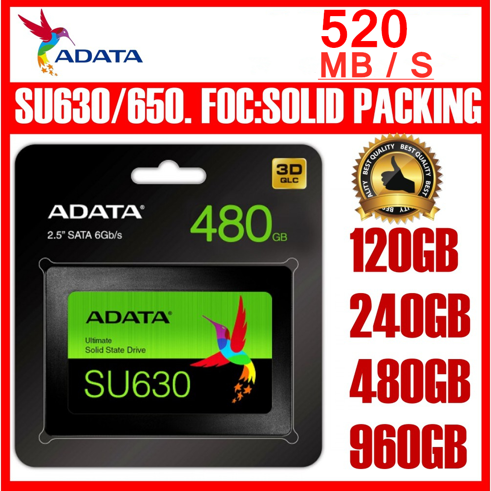 ADATA SSD 120GB 240GB 256GB 480GB 512GB 960GB SSD SU630 2.5 SSD.SSD PLUS