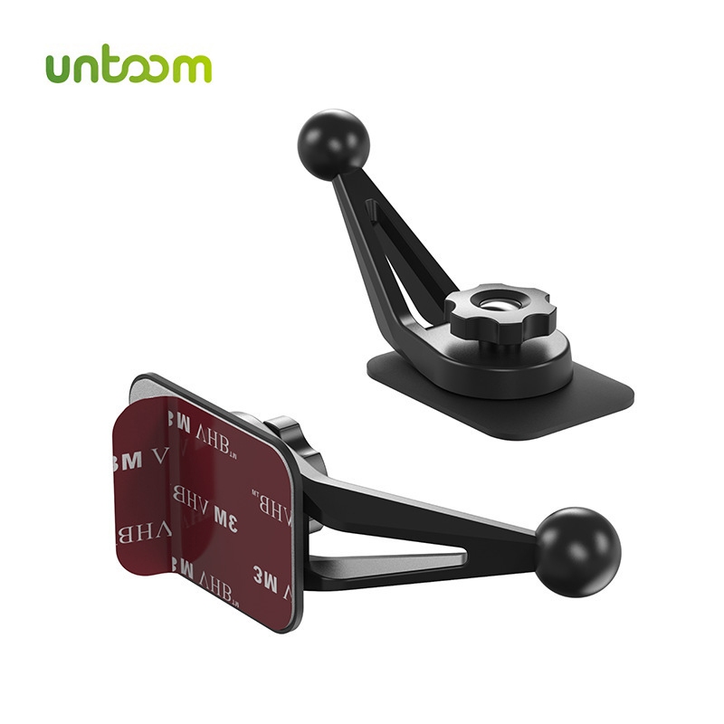 Untoom ฐานวางโทรศัพท์มือถือ GPS หัวบอล 17 มม. หมุนได้ 360 องศา พร้อมกาวติด สําหรับติดรถยนต์