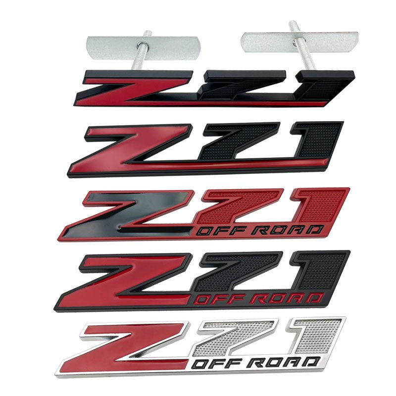 3D โลหะ Z71 Z71 Off road รถ Mudguard ด้านข้างสัญลักษณ์ด้านหลังสัญลักษณ์กระจังหน้าสัญลักษณ์ Chevrolet