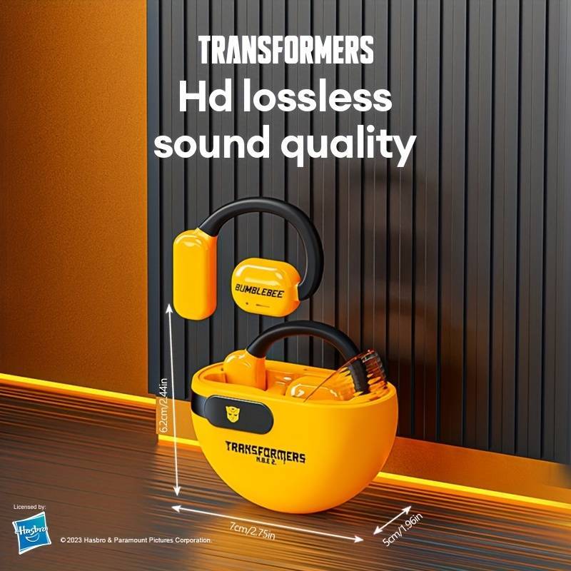 Transformers TF-T09 หูฟังบลูทูธ Bluetooth V5.3 เกมหูฟัง Tws เวลาแฝงต่ำ หูฟังไร้สาย With Mic for Android IOS PC