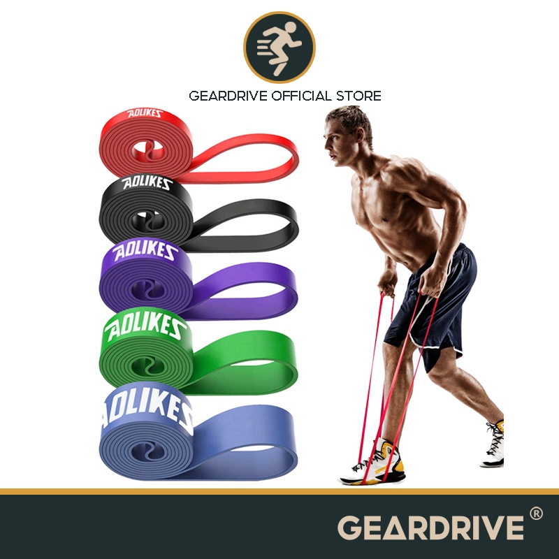 Geardrive Resistance Band Set Pull Up Assist Bands Stretch Mobility Powerlifting สําหรับการฝึกอบรมกายภาพบําบัดการออกกําลังกายที ่ บ ้ าน