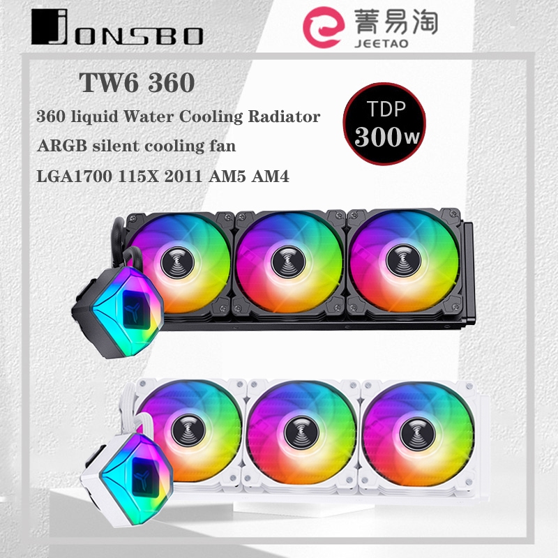 Jonsbo TW6-360 ARGB พัดลมระบายความร้อน CPU 120 มม. LGA115x 1200 1700 AM5 AM4