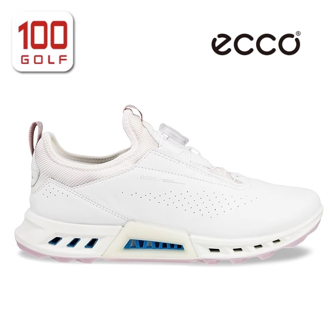 Ecco W GOLF BIOM® รองเท้า C4 BOA สีชมพู สีขาว 130913