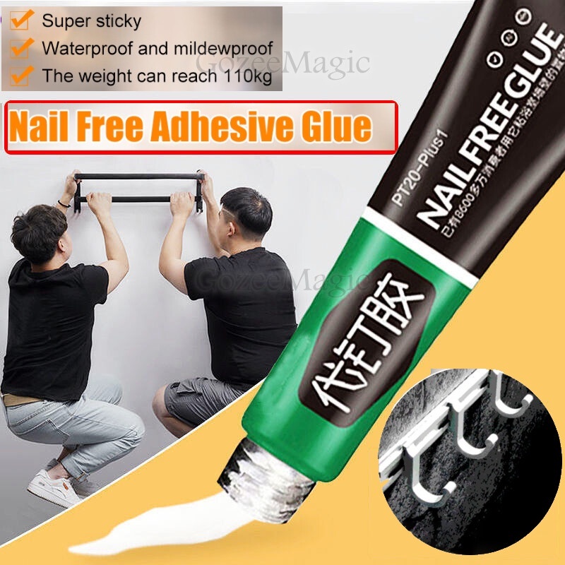 Quick-Drying Universal Glue Nail-Free Strong Nail-Free Glue Sealant Rinse-Free Ad