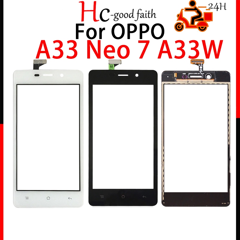 ใหม่ อะไหล่หน้าจอสัมผัส LCD ดิจิไทเซอร์ ดิจิทัล แบบเปลี่ยน สําหรับ OPPO A33 Neo 7 A33F A33W