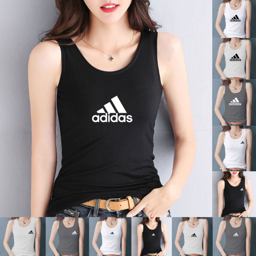เสื้อกล้าม แขนกุด ทรงหลวม พลัสไซซ์ สีพื้น สําหรับผู้หญิง AD11