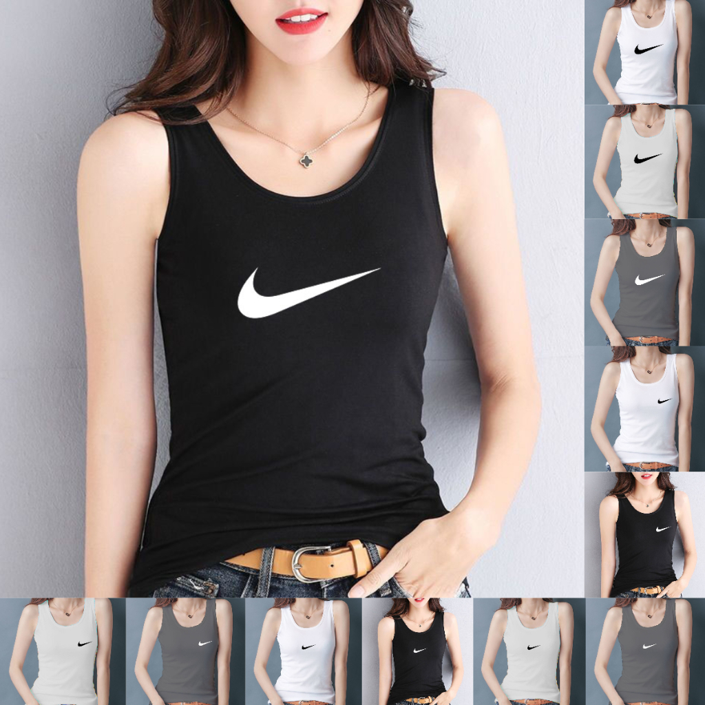 เสื้อกล้าม แขนกุด ทรงหลวม พลัสไซซ์ สีพื้น สําหรับผู้หญิง NK2 – โปรปัง