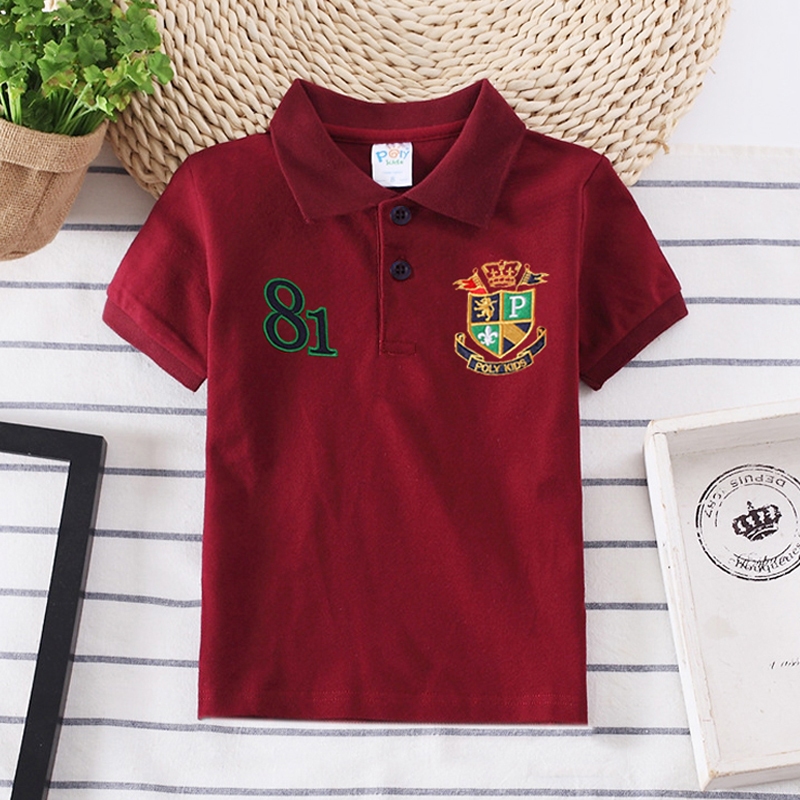 เสื้อโปโล คุณภาพดี แฟชั่นฤดูร้อน สําหรับเด็กผู้ชาย