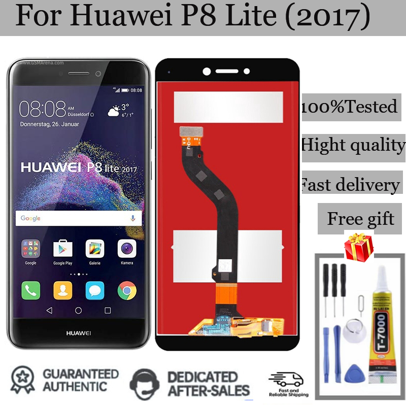 สําหรับ Huawei P8 lite 2017 จอแสดงผล LCD + หน้าจอสัมผัส Digitizer Assembly REPA-TL10 PRA-TL20 PRA-LA