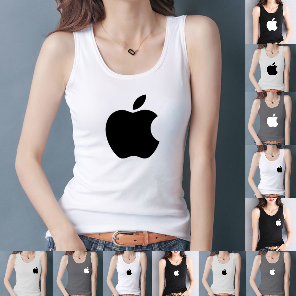 เสื้อกล้าม แขนกุด ทรงหลวม พลัสไซซ์ สีพื้น สําหรับผู้หญิง APP1