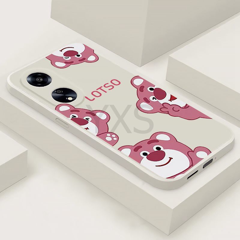 New เคส Honor X6A X5 Plus X8 5G X6 4G X6S เคส สตรอเบอร์รี่หมีซิลิโคนกรณีโทรศัพท์นุ่ม