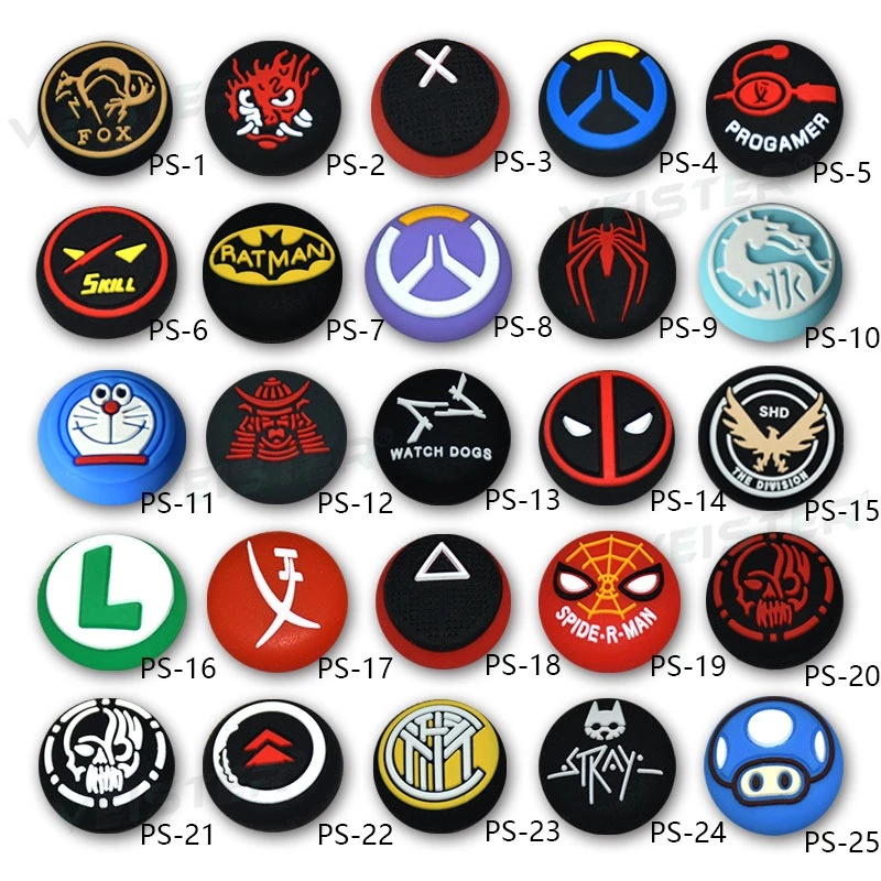 ฝาครอบปุ่มกดจอยสติ๊ก จอยสติ๊ก แบบซิลิโคน กันลื่น สําหรับ PS5 PS4 Xbox one 360 NS PRO 2 ชิ้น