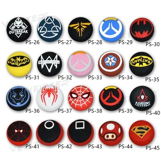 ฝาครอบปุ่มกดจอยสติ๊ก จอยสติ๊ก แบบซิลิโคน กันลื่น สําหรับ PS5 PS4 Xbox one 360 NS PRO 2 ชิ้น