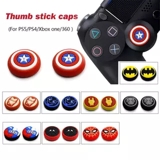 ฝาครอบปุ่มกดจอยสติ๊ก จอยสติ๊ก แบบซิลิโคน กันลื่น สําหรับ PS5 PS4 Xbox one 360 NS PRO 2 ชิ้น