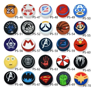 ฝาครอบปุ่มกดจอยสติ๊ก จอยสติ๊ก แบบซิลิโคน กันลื่น สําหรับ PS5 PS4 Xbox one 360 NS PRO 2 ชิ้น