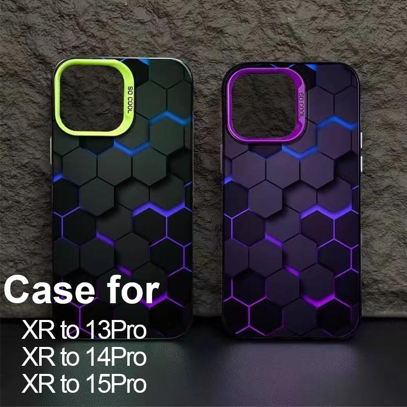 เคสโทรศัพท์มือถือนิ่ม เนื้อแมตต์ ป้องกันกล้อง ขนาดใหญ่ หรูหรา DIY สําหรับ XR 13 Pro XR 14 Pro XR ถึง 13 Pro XR ถึง 15 Pro