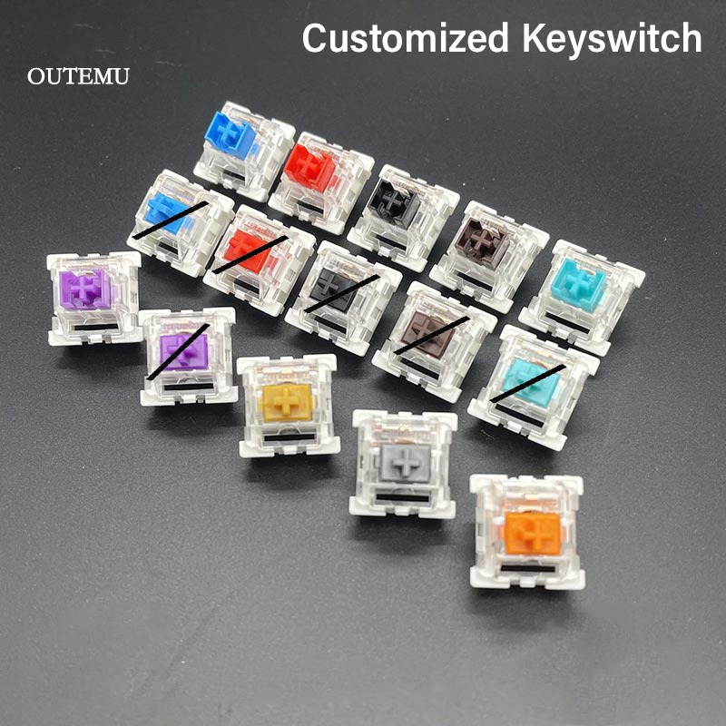 -LW- Outemu สวิตช์ปุ่มกดคีย์บอร์ด แบบกําหนดเอง (10 ชิ้น)