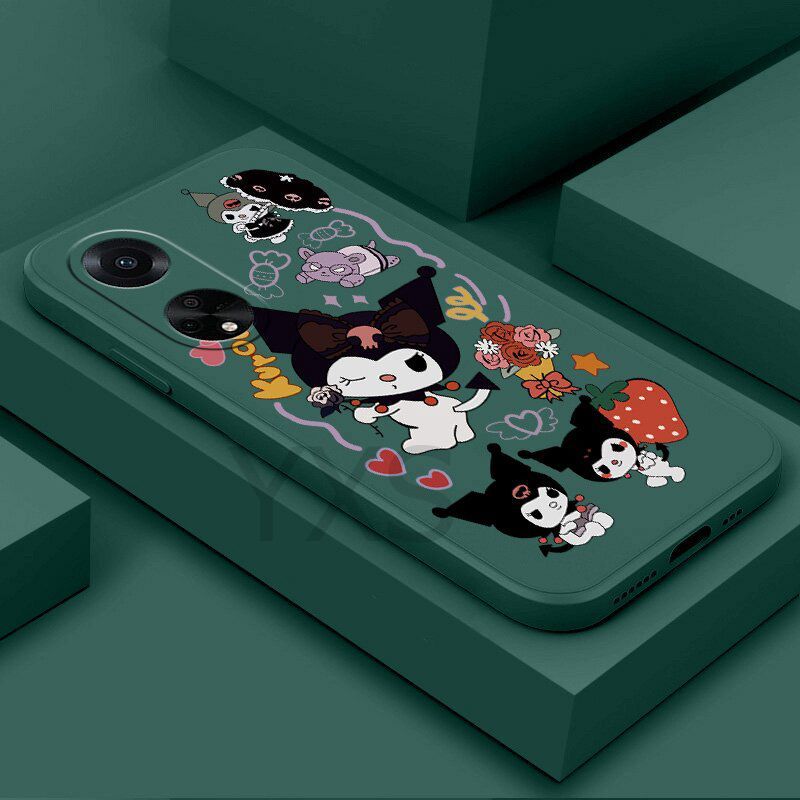 New เคส OPPO A17 4G A78 5G A98 5G A78 4G A58 4G A38 4G A18 4G เคส สตรอเบอร์รี่ Kulomi ซิลิโคนกรณีโทรศัพท์นุ่ม
