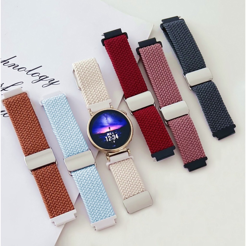 Magnetic Nylon Strap For huawei watch gt 6 สาย huawei watch gt 5 pro Strap สายนาฬิกา huawei watch gt
