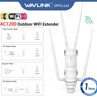 Wavlink Ac1200 อุปกรณ์เสาอากาศ Wifi ไร้สายพลังงานสูง 2.4Ghz 300Mbps+5.8 Ghz 867Mbps, 4X7Dbi พร้อมเสาอากาศตาข่ายรองรับ Wifi Dead Zones
