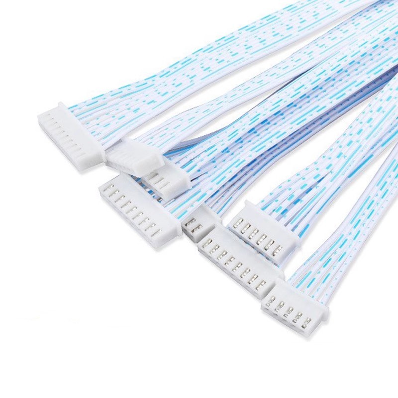 （10 pcs）Xh2.54 สายเคเบิลเทอร์มินัล หัวคู่ 2P3P4P5P6P7P8P9P10P 40/50 ซม. สีฟ้า ขาว