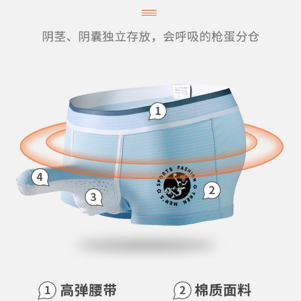 กางเกงบ็อกเซอร์ ผ้าฝ้ายแท้ ระบายอากาศ พิมพ์ลายช้าง สวมใส่สบาย แฟชั่นฤดูร้อน สําหรับผู้ชาย 3062-XB