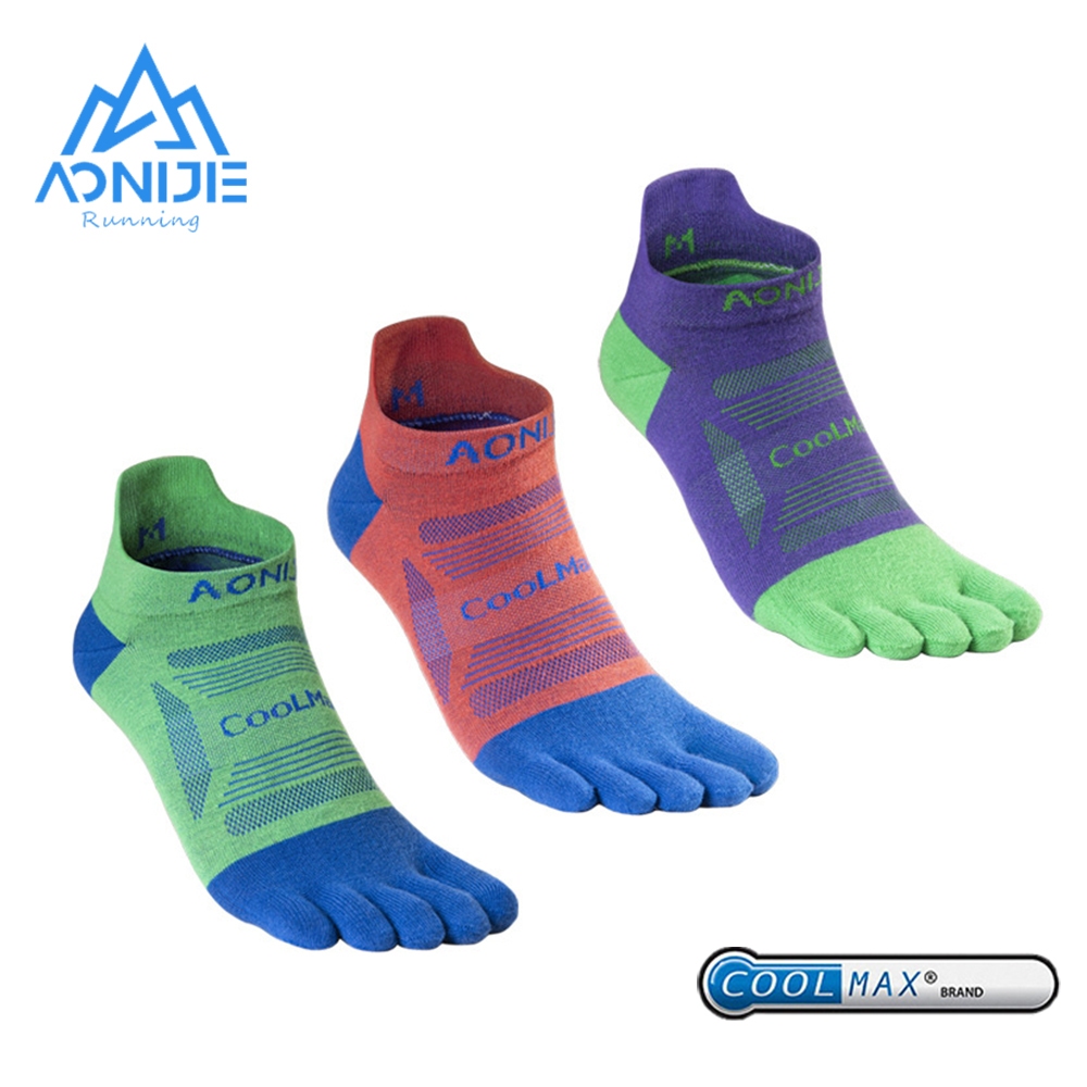 Aonijie ถุงเท้ากีฬา ถุงเท้าห้านิ้ว E4837