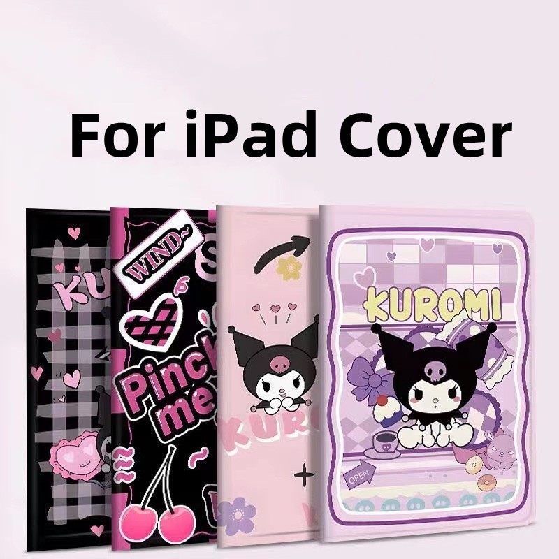 เคสไอแพด ลายการ์ตูนหมีพูห์ สำหรับ Cartoon Kuromi iPad Ipad Air4 air5 10.9 Mini 1 2 3 4 5 6 iPad 2 3 4 iPad Pro 9.7 Air1 Air2 iPad Pro 10.5 10.2 Gen 7 8 9