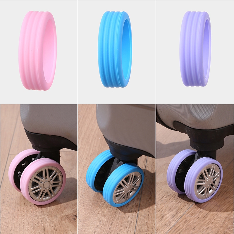 8 ชิ้น สากล ซิลิโคน กระเป๋าเดินทาง ล้อป้องกัน / กระเป๋าเดินทาง ล้อ เงียบ หมุน ป้องกัน เคส / ลดเสียงรบกวน เก้าอี้นุ่ม เท้า ลูกกลิ้ง ปลอก