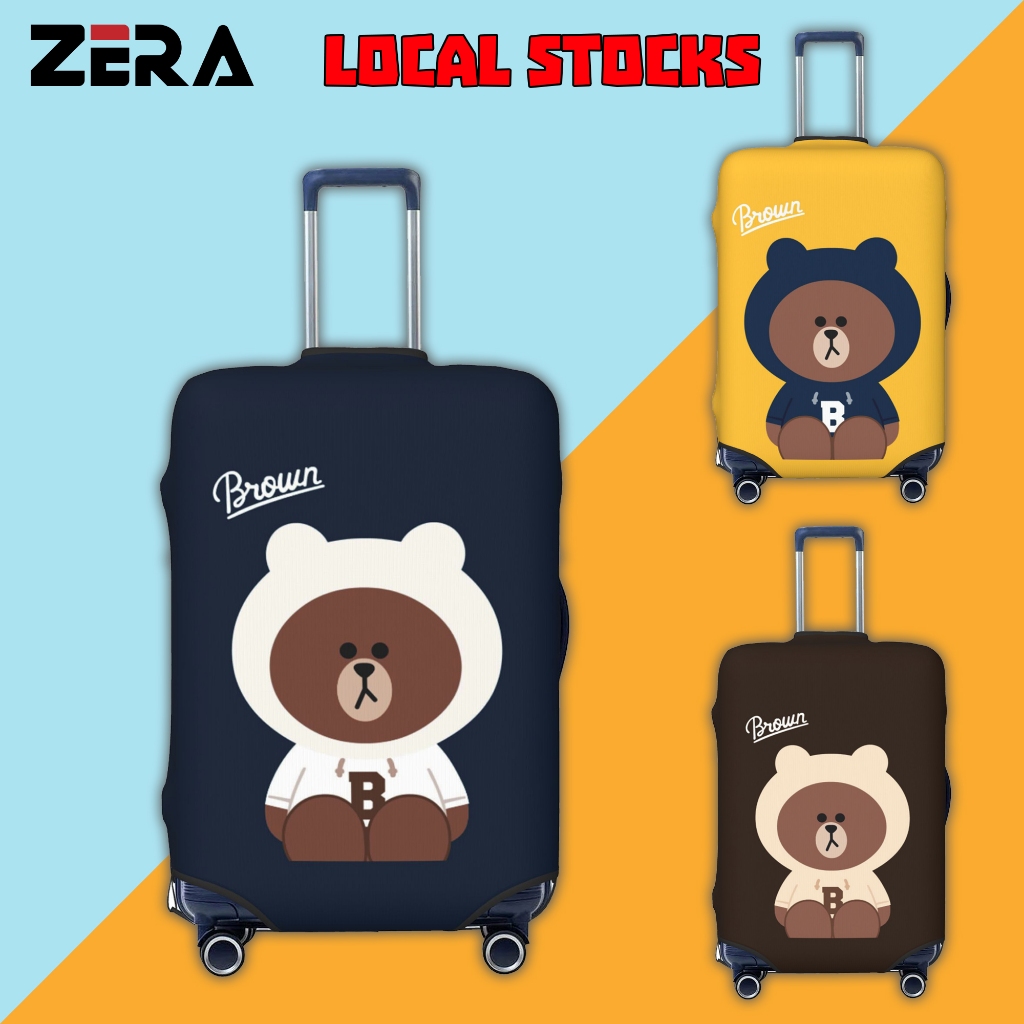 ผ้าคลุมกระเป๋าเดินทาง ผ้าสแปนเด็กซ์ แบบยืดหยุ่น 4 ขนาด Luggage Cover 18-32 นิ้ว [S/M/L/XL] TYPE8