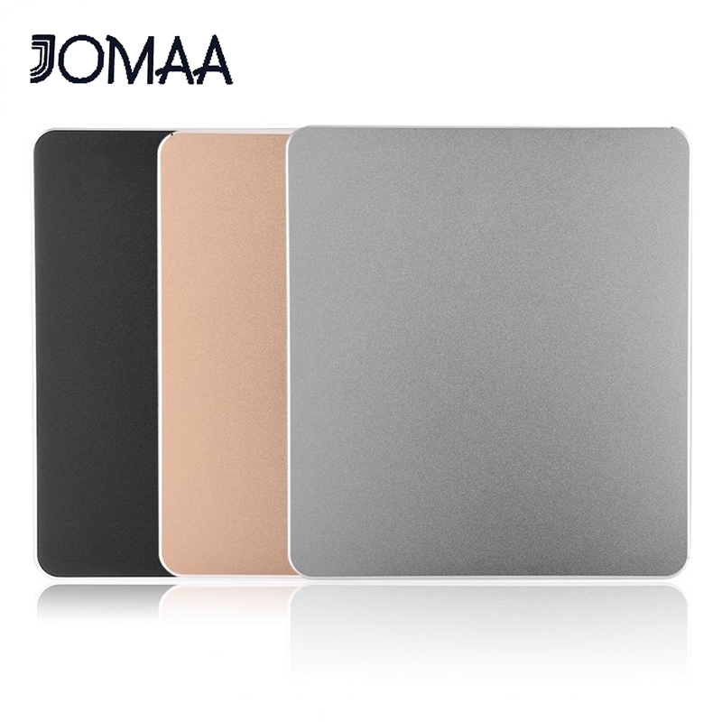 Jomaa แผ่นรองเมาส์เล่นเกม อะลูมิเนียมอัลลอย กันลื่น ขนาด 220x180 มม. สําหรับสํานักงาน