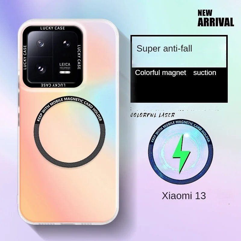 เคสโทรศัพท์มือถือ แบบแม่เหล็กไร้สาย ผิวด้าน ไล่โทนสี หรูหรา สําหรับ Xiaomi mi redmi note mi14 14 14u 13 13T 11 10 10s 12 12s 12x 12t lite ultra poco f5 12s Pro poco f5 note13