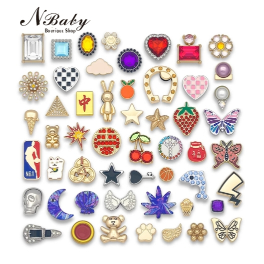 Nbaby ใหม่ crocs jibbitz Charms / รองเท้าแตะ คุณภาพสูง / jibbitz Set / crocs jibbitz / Birthdaypresent