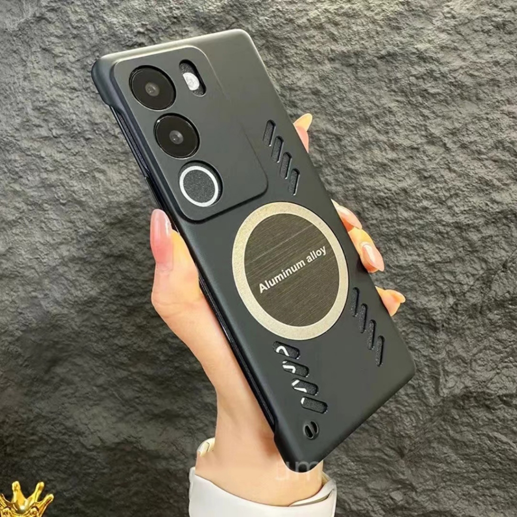 Vivo v29 5g v27 5g v40 5g v30 5g กรณีความงามสีดํา v27e hard case หรูหรากรณี vivo v40 pro 5g v30 pro 