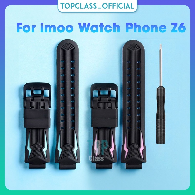 สายซิลิโคนสำหรับ imoo Watch Phone Z6 Silicone สายซิลิโคน สาย imoo Watch Z6 สาย IMOO Z6 watch strap