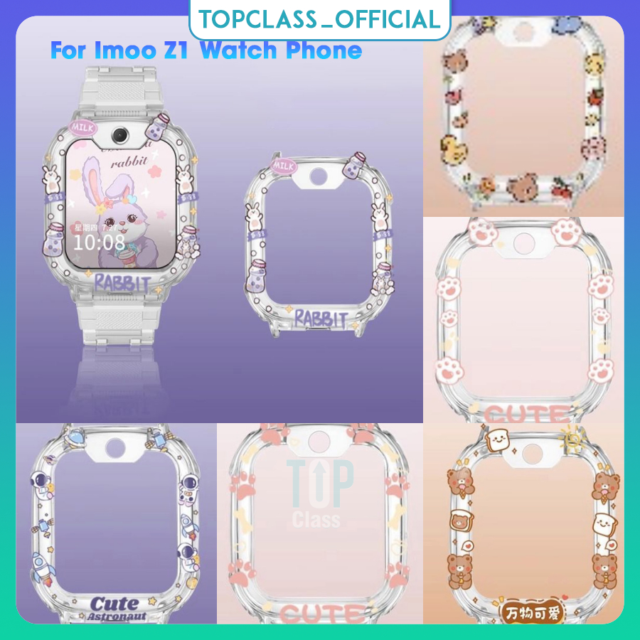 เคสนาฬิกา TPU imoo watch Phone Z1 Z2 Z6 Z7 เคสนาฬิกาข้อมือ TPU Z1 IMOO phone watch ลายนักบินอวกาศ และปิกาจู สําหรับ