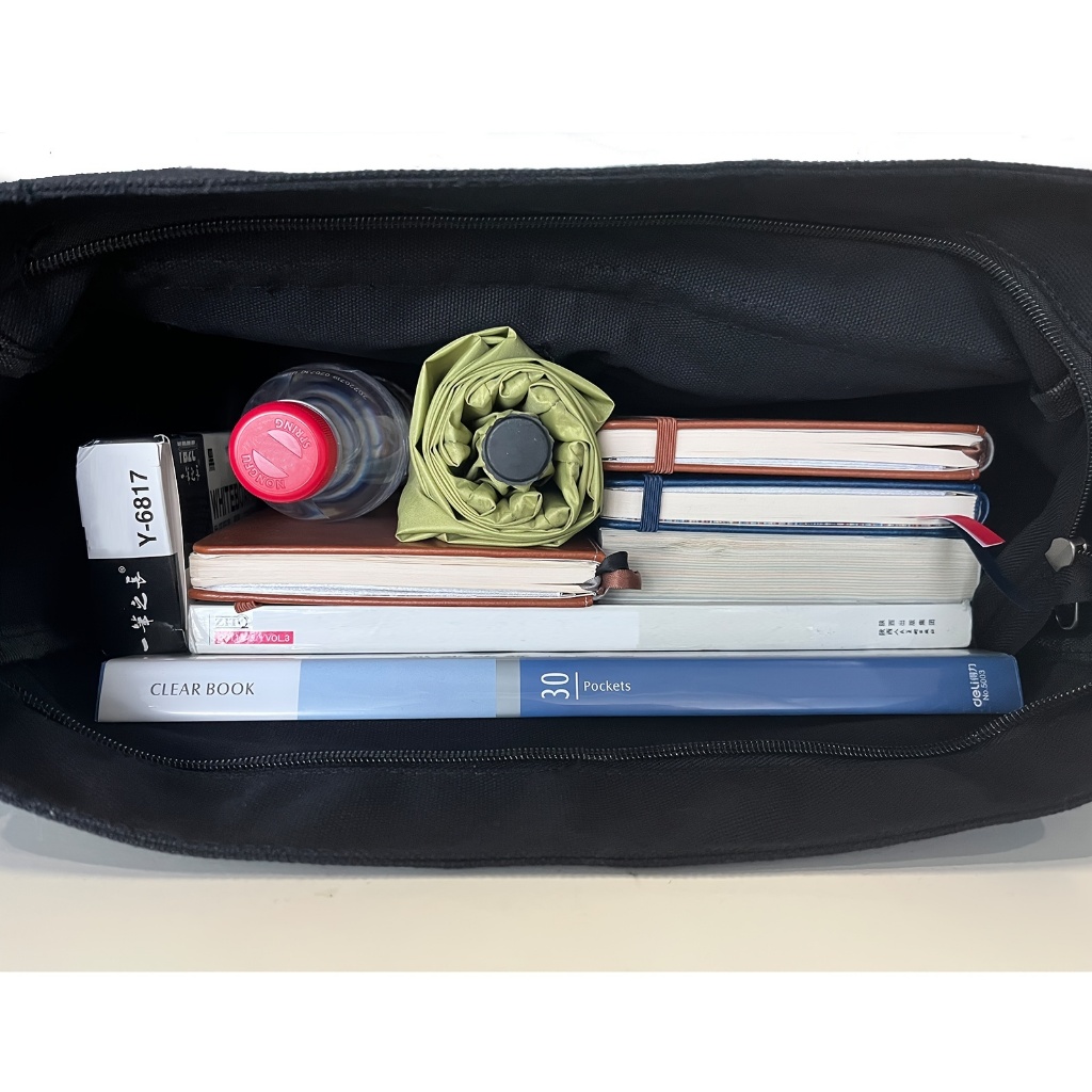 Leacat กระเป๋าสะพายไหล่ลําลอง ผ้าแคนวาส มีหลายช่อง เหมาะกับการพกพาเดินทาง - รูปที่ 2