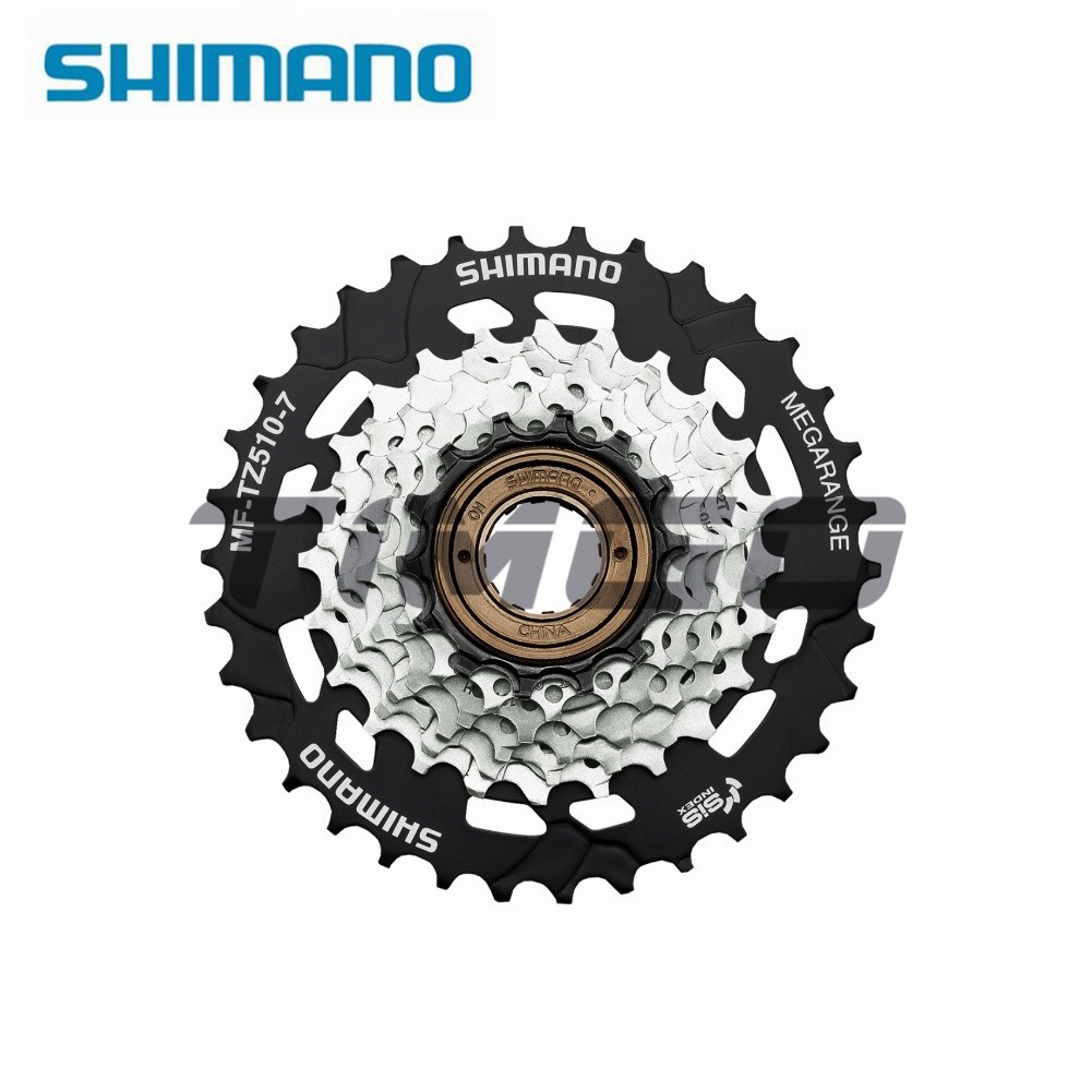 Shimano ใหม่ เฟืองหลังจักรยานเสือภูเขา MF-TZ510-7 เกลียว 7 ความเร็ว 14-28T 14-34T TZ500