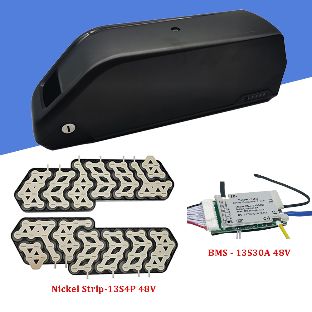 Ebike กล่องแบตเตอรี่ลิเธียมไอออน DP-2170-5C 36v 48v พร้อมที่ใส่แบตเตอรี่ สําหรับจักรยานไฟฟ้า 52 ชิ้น