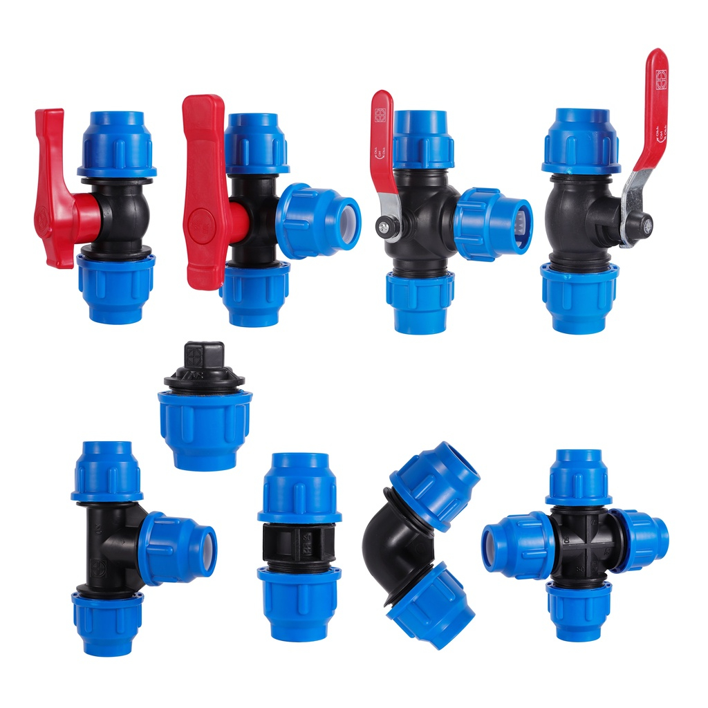 32 มม.PVC PE Tube Tap Water Splitter พลาสติก Quick Valve Connector สวนการเกษตรชลประทานอุปกรณ์ท่อน้ํา 1 PC