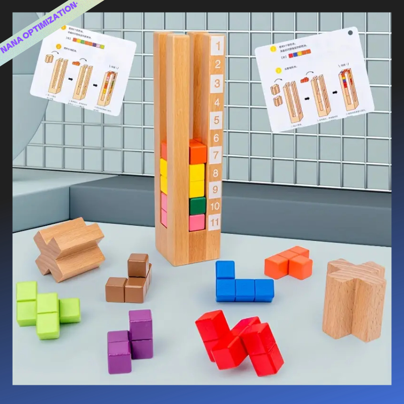 ของเล่นตัวต่อปริศนา Tetris ของเล่นเสริมพัฒนาการ สําหรับเด็กผู้ชาย และเด็กผู้หญิง
