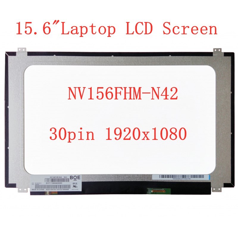 15.6 นิ้ว IPS คอมพิวเตอร์แบบพกพาหน้าจอ LCD NV156FHM-N42 ปรับ N41 LP156WF6-SPK1 สําหรับ Acer E5-573G 