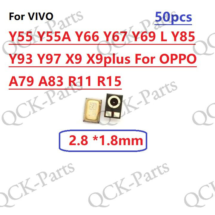 อะไหล่ลําโพงรับสัญญาณไมโครโฟน 5 10 20 50 ชิ้น สําหรับ VIVO Y55 Y55A Y66 Y67 Y69 L Y85 Y93 Y97 X9 X9p